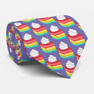 Sieben-Schichten-Retro-Regenbogengeleesalat-Desser Krawatte