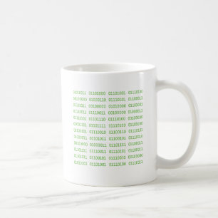 Sieben schmutzige binäre Codes Kaffeetasse