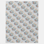 Sieben Schwäne im Stilstil 2 Fleecedecke (Vorderseite)