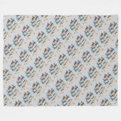 Sieben Schwäne im Stilstil 2 Fleecedecke (Vorderseite (Horizontal))