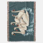 Sieben Schwäne im Stilstil 4 Decke (Vorderseite Vertikal)