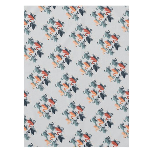 Sieben Schwäne im Stilstil 6 Tischdecke (Vorderseite)