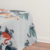 Sieben Schwäne im Stilstil 6 Tischdecke (Beispiel)