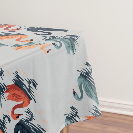 Sieben Schwäne im Stilstil 6 Tischdecke (Beispiel)