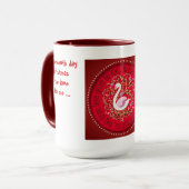 Sieben Schwäne Tasse (Vorderseite Links)