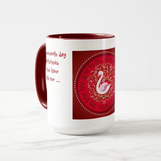 Sieben Schwäne Tasse (Vorderseite Links)