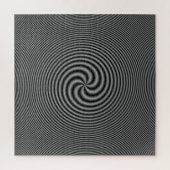 Sieben Schwanzspirale in Schwarz und Weiß Puzzle (Vertikal)