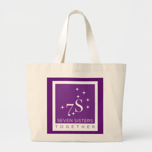 Sieben Schwester-zusammen Taschen-Tasche Jumbo Stoffbeutel (Vorne)