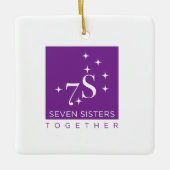 Sieben Schwestern verzieren zusammen Keramikornament (Vorderseite)