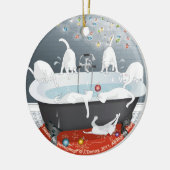 Sieben Schwulen, kein Schwimmen! Keramikornament (Links)