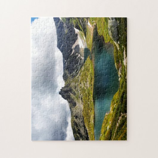 Sieben Seen im Rila Berg Bulgarien Naturwelt Puzzle (Vertikal)