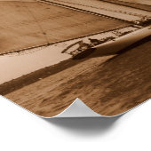 Sieben Segel auf dem Salischen Meer Poster (Ecke)