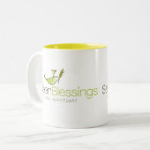 Sieben Segen-Tasse Zweifarbige Tasse (Vorderseite Links)