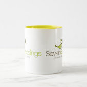 Sieben Segen-Tasse Zweifarbige Tasse (Mittel)