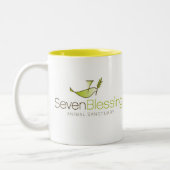 Sieben Segen-Tasse Zweifarbige Tasse (Links)