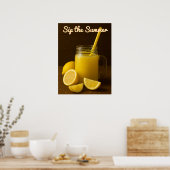 Sieben Sie den Sommer - Erfrischende Lemon Juice M Poster (Küche)