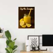 Sieben Sie den Sommer - Erfrischende Lemon Juice M Poster (Heimbüro)