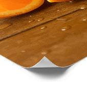 Sieben Sie den Sommer - Orangensaft Wasserfarben-P Poster (Ecke)