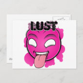 Sieben Sins Faces - Lust Postkarte (Vorne/Hinten)