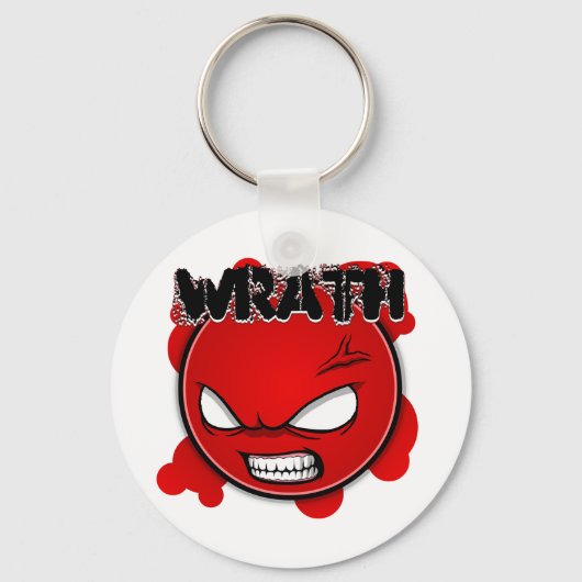 Sieben Sins Faces - Wrath Schlüsselanhänger (Vorderseite)