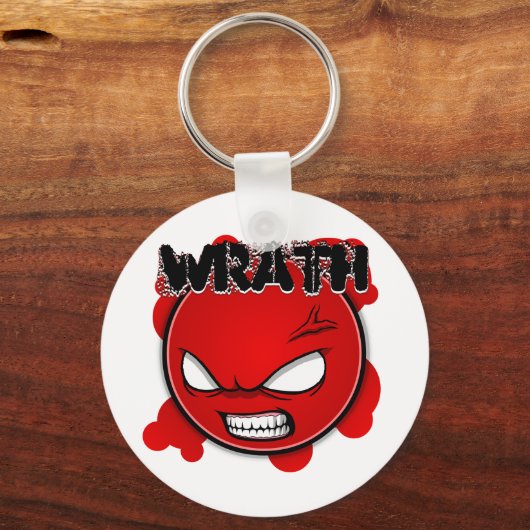 Sieben Sins Faces - Wrath Schlüsselanhänger (Vorderseite)