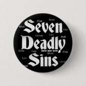 Sieben Sins-Logo Button (Vorderseite)