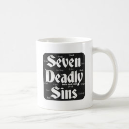 Sieben Sins-Logo Kaffeetasse