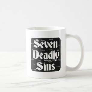 Sieben Sins-Logo Kaffeetasse