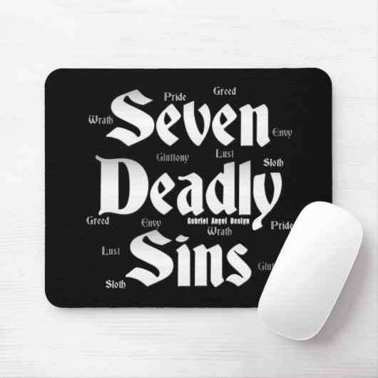 Sieben Sins-Logo Mousepad (Mit Mouse)