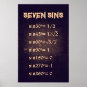Sieben Sins - Math Poster (Vorne)