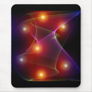 Sieben Sonnen Abstrakte Digitale Kunst Mauspad