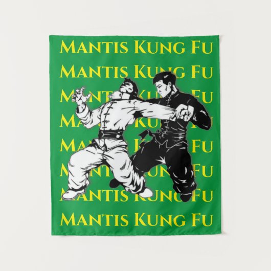 Sieben Star Mantis Wandteppich (Vorderseite)