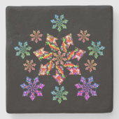 Sieben SternMantis Steinuntersetzer (Vorderseite)