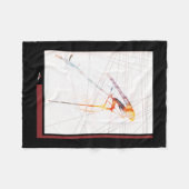 Sieben Sticker Fleecedecke (Vorderseite (Horizontal))