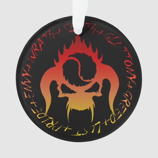 Sieben Sündenverzierungen Ornament (Vorderseite)