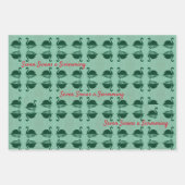Sieben Swans ein Schwimmen Weihnachten Geschenkpapier Set (Vorderseite 2)