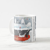 Sieben Swats, kein Schwimmen... Feiertage Kaffeetasse (Vorderseite Links)