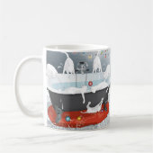 Sieben Swats, kein Schwimmen... Feiertage Kaffeetasse (Links)