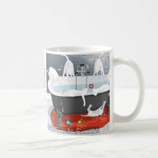 Sieben Swats, kein Schwimmen... Feiertage Kaffeetasse (Rechts)