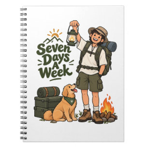 Sieben Tage die Woche Camping-Abenteuer iPad Smart Notizblock