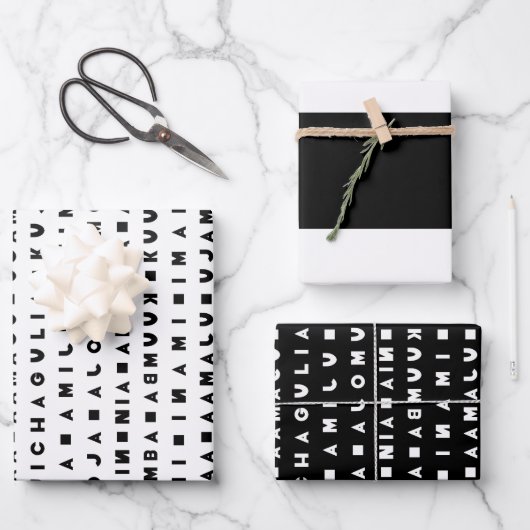 SIEBEN TAGE KWANZAA GESCHENKPAPIER SET (Vorderseite)