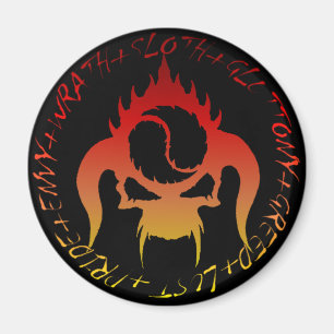 Sieben Todsinsenmagnet Magnet