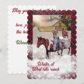 Sieben und nokamis Winter auf der Ranch der Westbe Einladung (Vorne/Hinten)