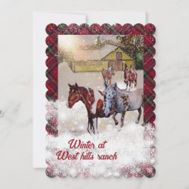 Sieben und nokamis Winter auf der Ranch der Westbe Einladung