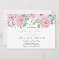 Sieben und sehen Baby Girl Foto Pink Aquarellblume
