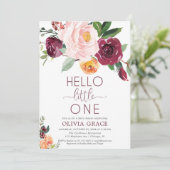 Sieben und sehen hallo Kleine Fall Babydusche Einladung (Stehend Vorderseite)