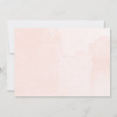 Sieben und Sehen Mädchen Dusche Blütenrot Rosa Einladung (Rückseite)