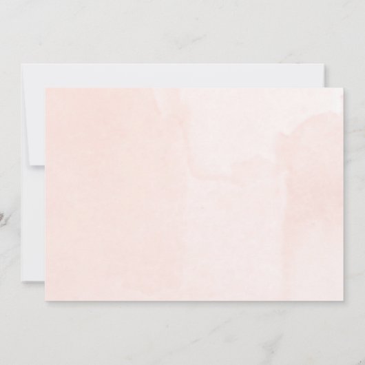 Sieben und Sehen Mädchen Dusche Blütenrot Rosa Einladung (Rückseite)