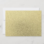 Sieben und sehen Sie Baby Shower Pink Gold Glitzer Einladung (Rückseite)