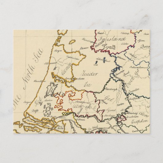 Sieben Vereinigte Provinzen 2 Postkarte (Vorderseite)